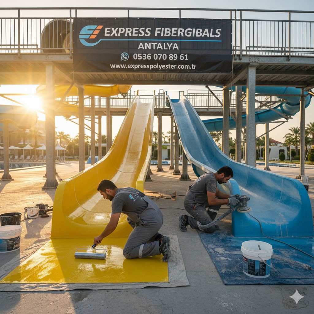Antalya fiberglass tamiri ve fiber saksı onarımı - Fiberpol